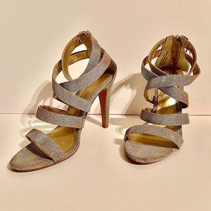 Audrey Brooke Gold/Silver Heels - Shanice